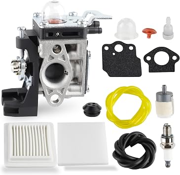 SRM 2620 Carburetor for Echo SRM 2620 SRM-2620T PPT-2620 SRM-2620 Trimmer A021004601 A021004600 26X Carburetor for Shindaiwa T262X C262 LE262 EB262 Blower Trimmer with Air Filter Kit