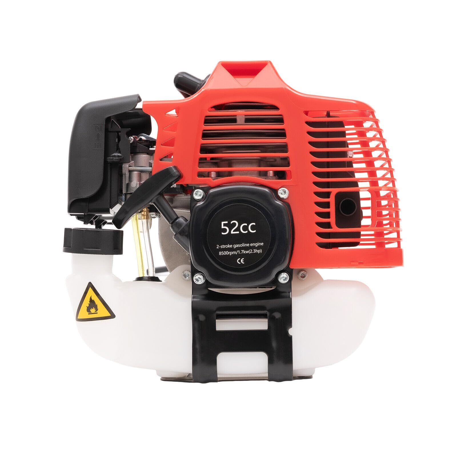 Barredora de césped artificial, 52 cc, cepillo de mano de gasolina, escoba de mano, camino de entrada, hoja artificial, cepillo de césped de 2 tiempos, escoba al aire libre, barredora de mano, 1,7 kW