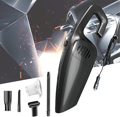 Ajxn 1 aspiradora portátil para automóvil de alta potencia de 120 W7000 Pa con cable kit de accesorios para el interior del automóvil y la limpieza