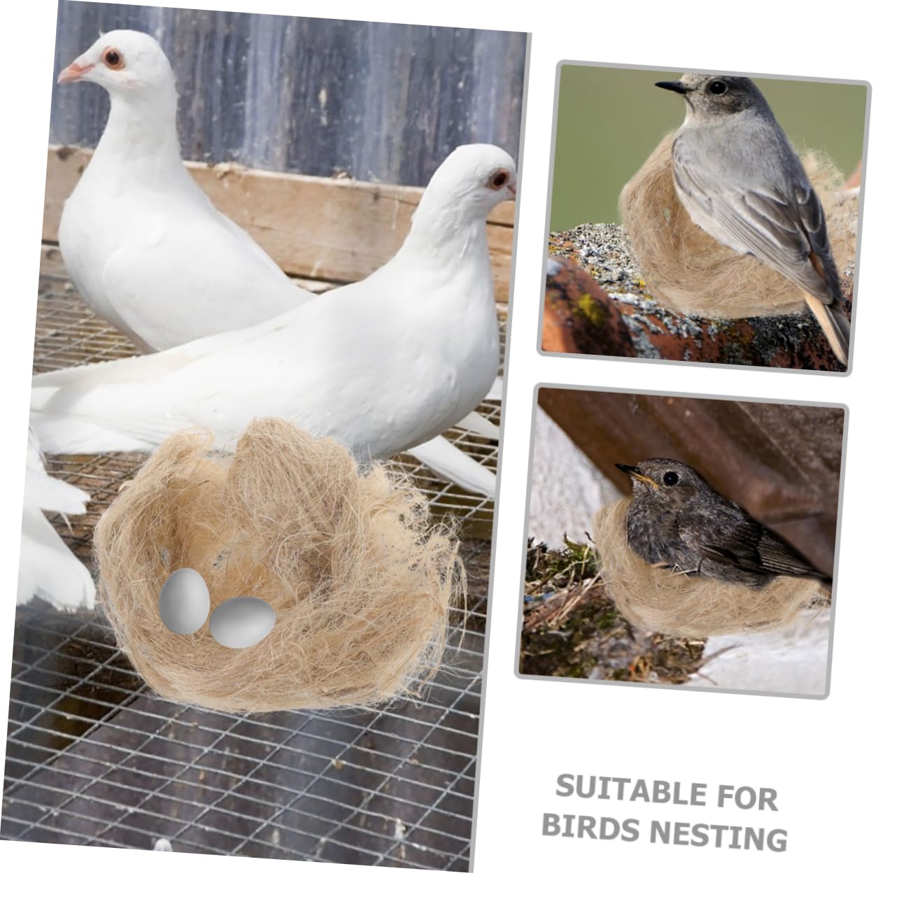 Yardwe 10packungen Natürliche Vogel-nistmaterialien Für Nester Packung Jute Und Für Vögel Und Kleine Tiere Für Wellensittiche Kanarienvögel Und Andere Haustiere