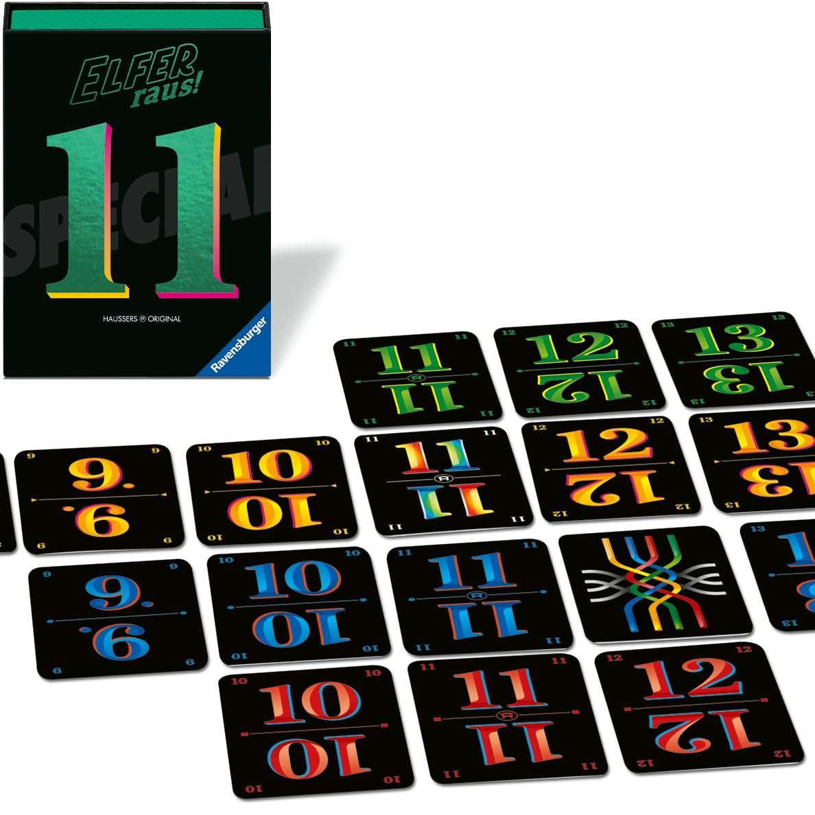 Ravensburger 25064 - Elfer Raus! Special Edition - Kartenspiele, Spiele ab 7 Jahre, Familienspiele, Gesellschaftsspiele für 2-6 Spieler, Geschenke für Mädchen, Jungen und Erwachsene