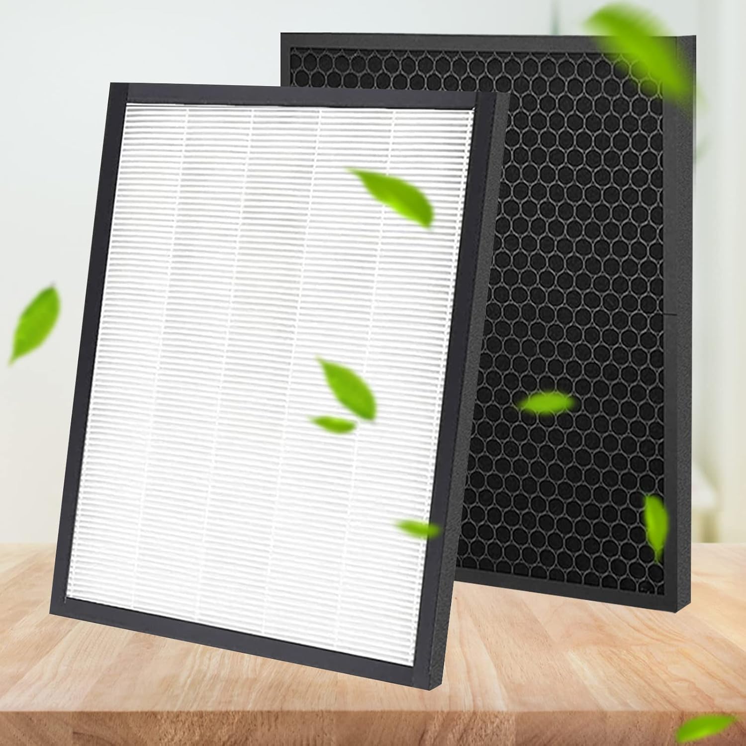 131 Replacement Filter Compatible with LEVOIT LV-PUR131, LV-PUR131S, LV-PUR131-RF, 2 Filters + 2 Activated Carbon Filters