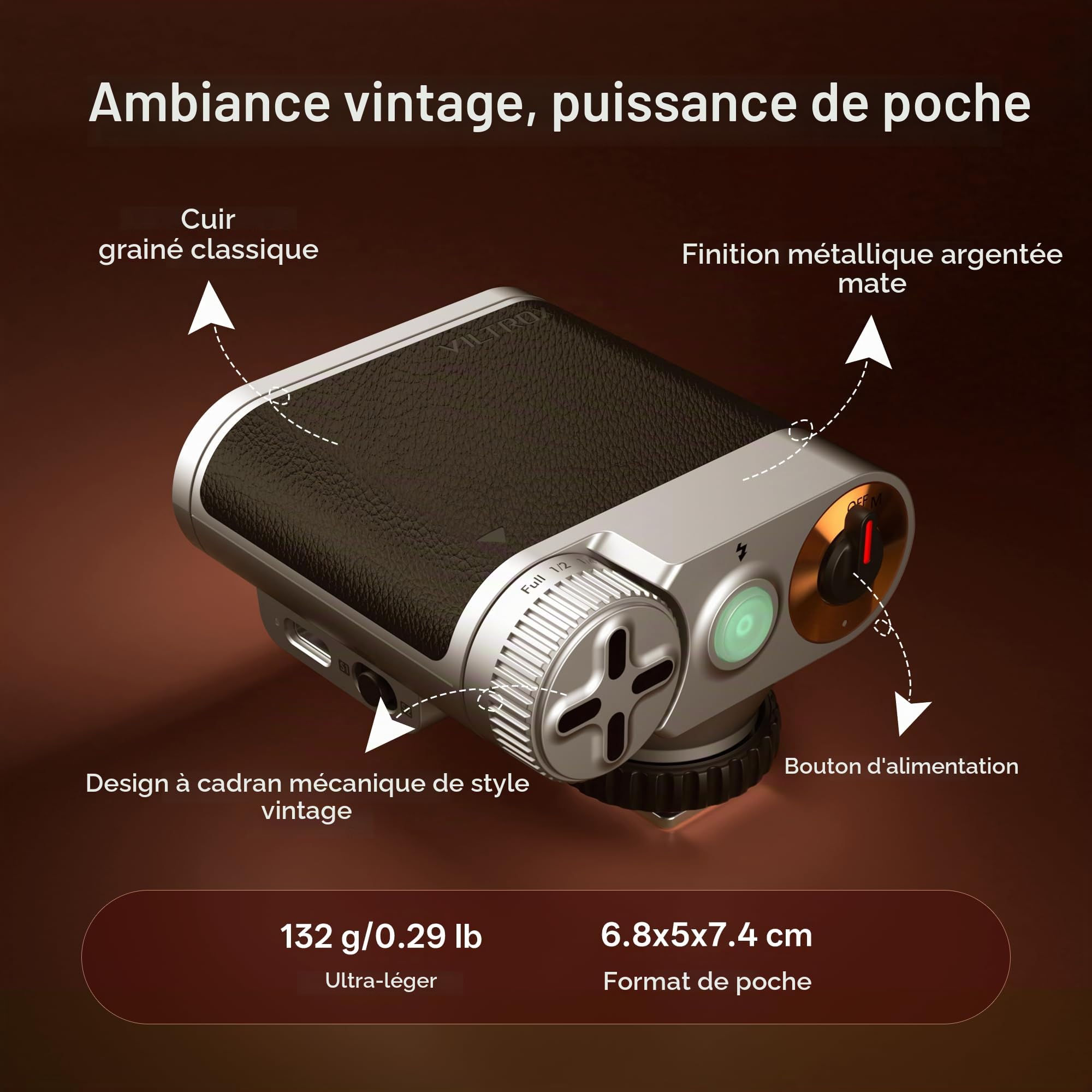 VILTROX Z1+ Mini flash Speedlite GN12 6500 K Flash pour appareil photo avec 7 niveaux, contrôle optique S1/S2, boîte à lumière amovible, compatible avec les appareils photo Canon Fuji Nikon Panasonic