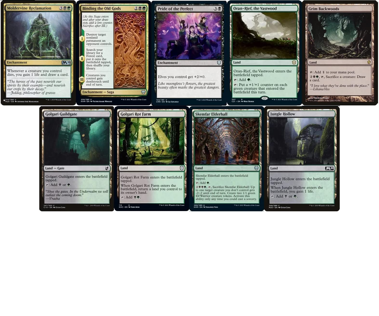 Amazon.com: Elite Golgari Elf Commander Deck - Lathril - Green Black - EDH  - 100 Card - Custom Magic The Gathering Deck