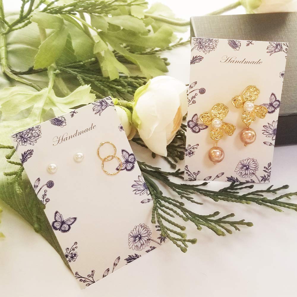 Amazon.co.jp: [koneko]ラッピング台紙ピアス台紙ネックレス台紙  