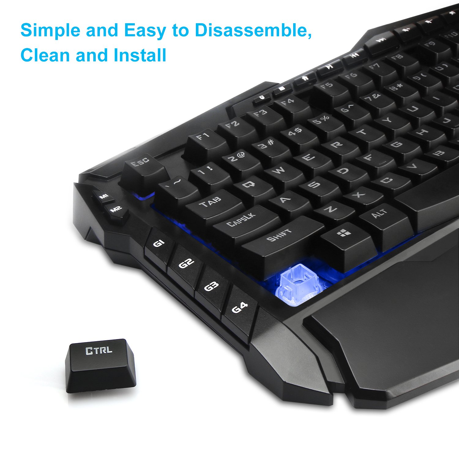 Tecknet Backlit Professional Gaming Keyboard – FKCU