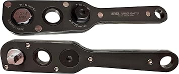 Anex Offset Socket Extension Power Wrencn with soket adapter (Gear Driven Extension Wrench Set) Made in Japan