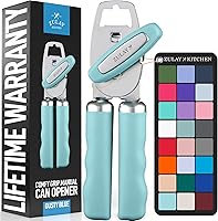 Vista 11 de Zulay Kitchen Abrelatas manual con abrebotellas con perilla giratoria