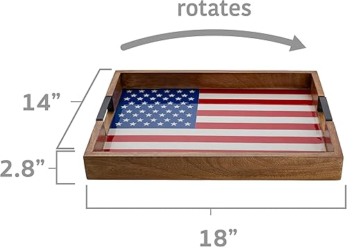Miniatura 6 de Gourmet Basics by Mikasa Lazy Susan - Bandeja para servir, 16 pulgadas, limones