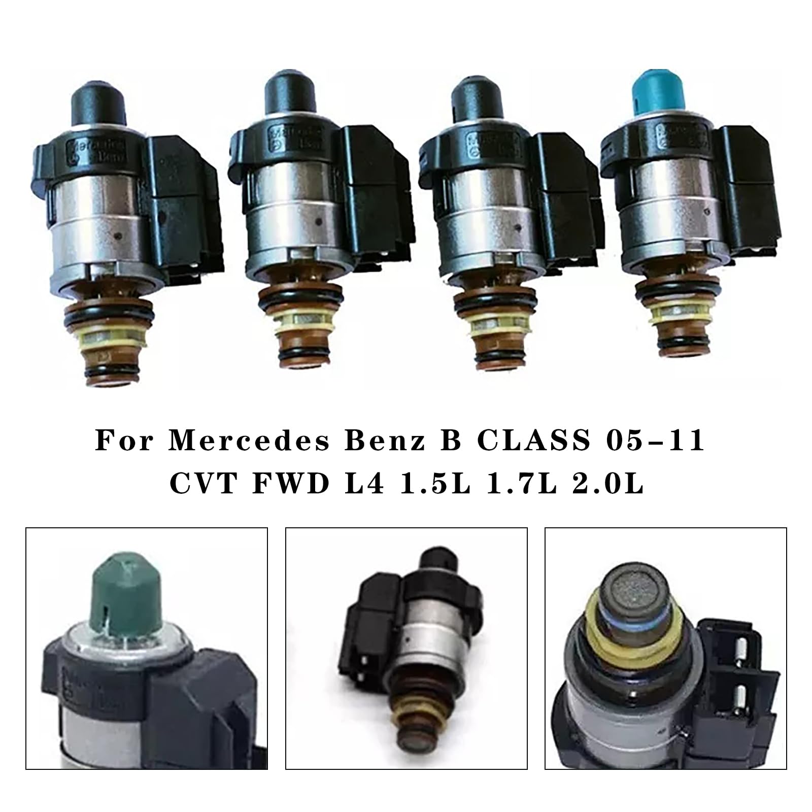 Topteng 722.8 Auto Transmission Solenoids 0260130035 0260130034 2202271098 A2202271098, Adatto per Mercedes Benz A/B Class 05-11 CVT FWD L4 1.5L 1.7L 2.0L