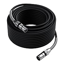 Vista 12 de Cable de micrófono XLR 1 pie, XLR macho a hembra, cable de micrófono equilibrado de 3 pines, cable de altavoces blindado, conectores de aleación