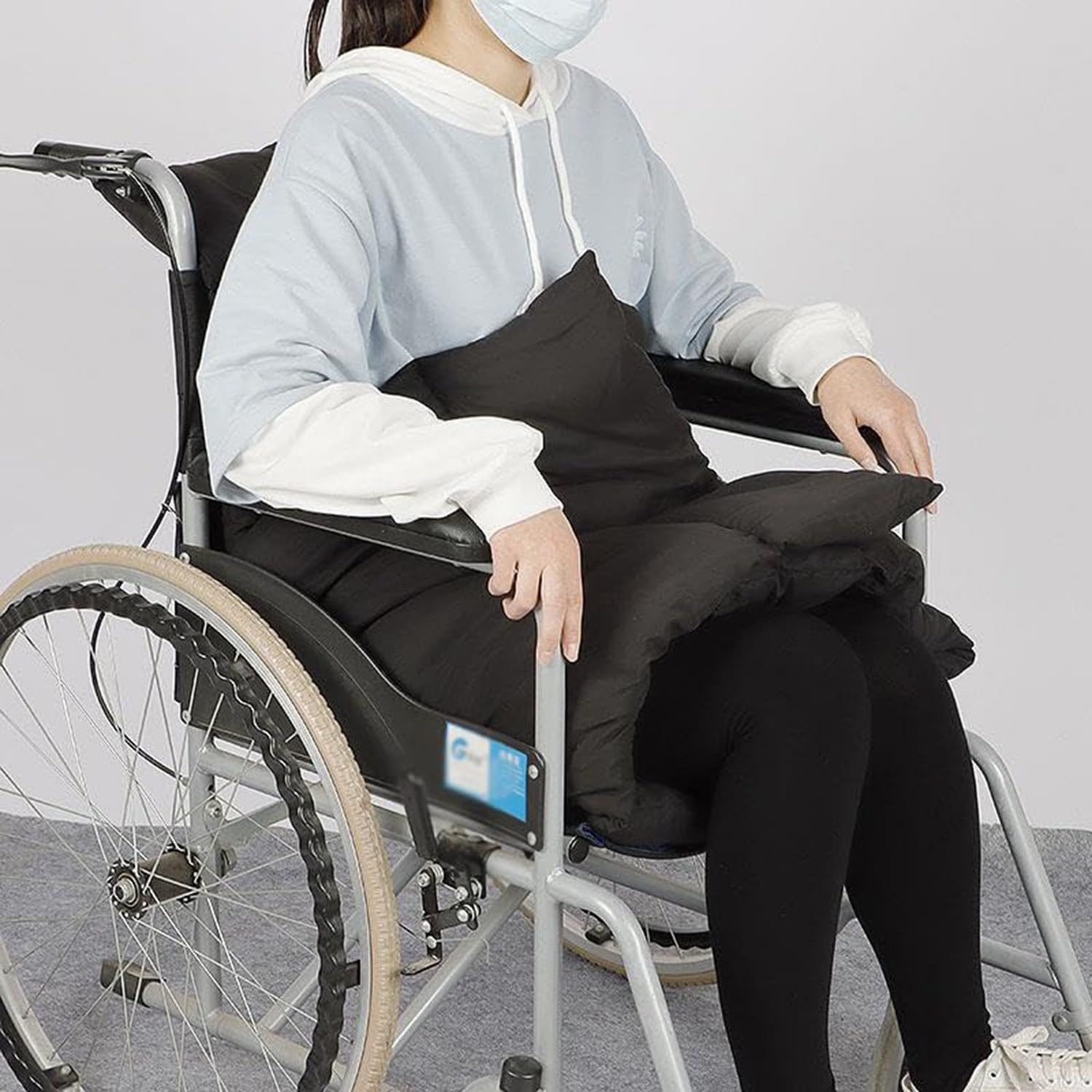 Wheelchair Blanket, Comfort Wheelchair Cushion, T-Shaped Seat Cushion, Air Cushions for Pressure Relief, Comfortable Soft Suitable for Standard Wheelchairs, Wheelch