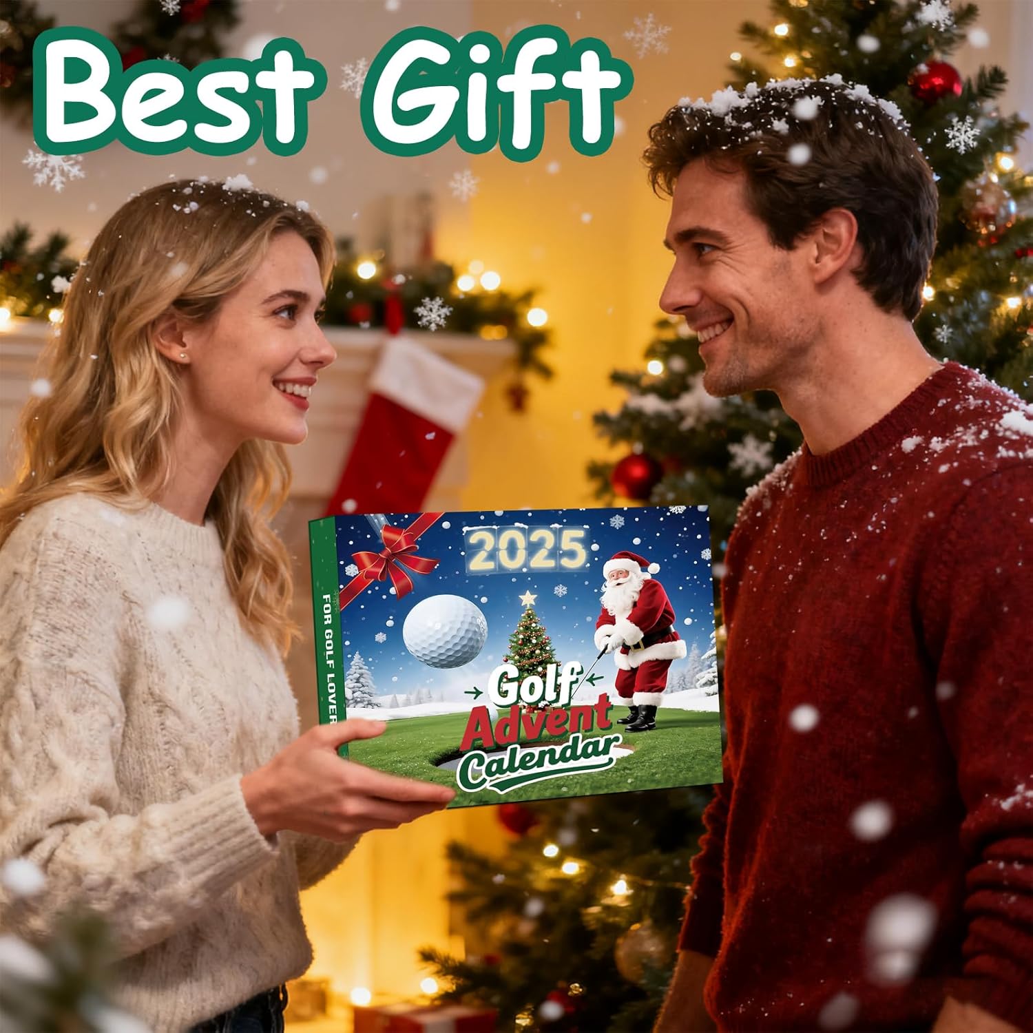 Golf Advent Calendar 2025 for Men Adults,24 Days Christmas Countdown Calendar with Golf Balls,Tees, Ball Markers,for Father Husband Boyfriensd