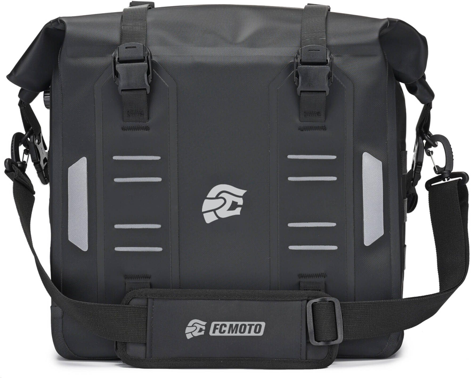 FC-Moto Ever-ST 34 L Set di borse da Sella, Nero Carbone