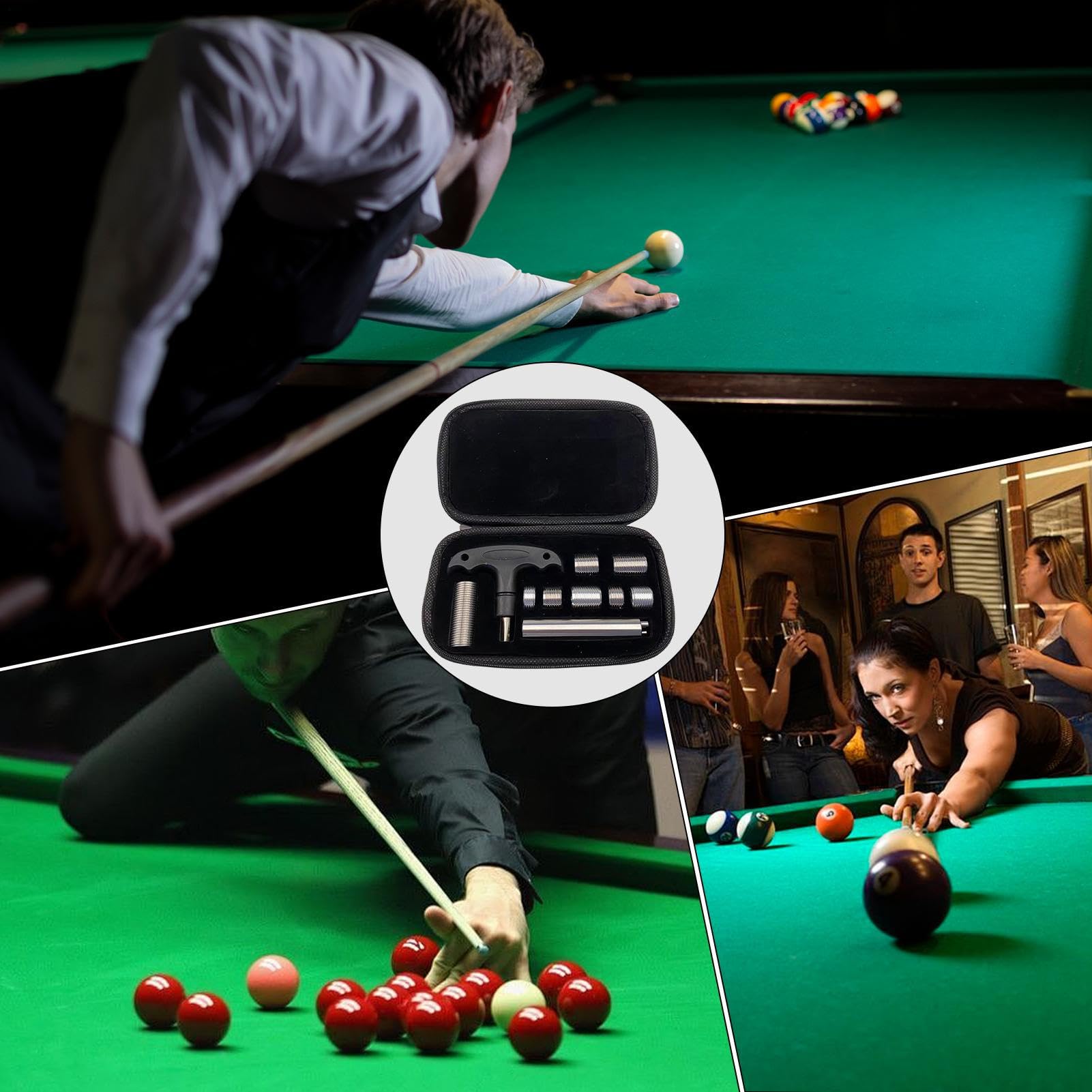 Kit de boulons de billard avec boîte de rangement, 8 options de poids, poids réglable, facile à transporter et à ranger Kit de boulons de billard avec boîte de rangement, 8 options de poids, poids réglable, facile à transporter et à ranger
