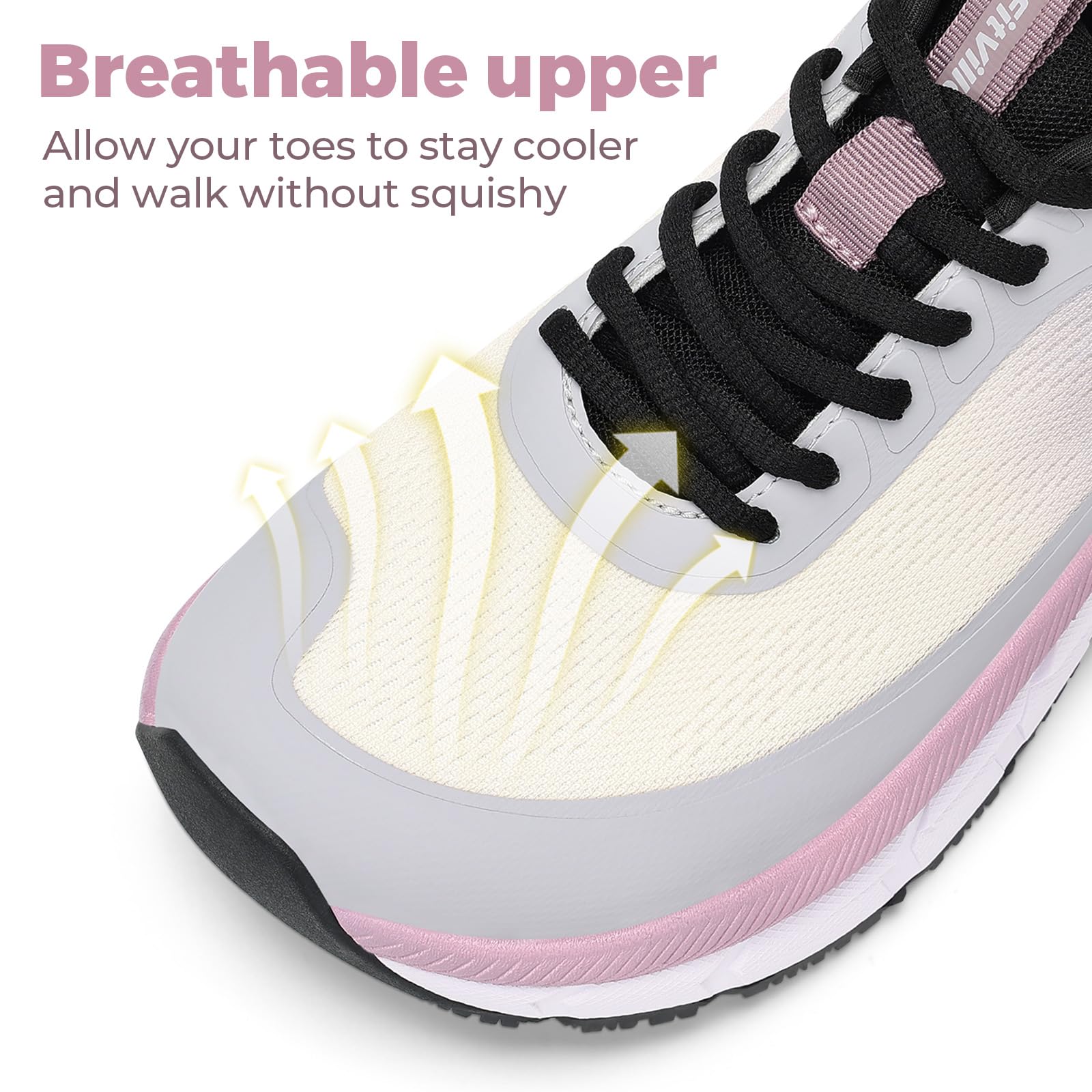 FitVille Damen Laufschuhe Weit Sportschuhe Atmungsaktiv Sneaker Leichte Joggingschuhe Turnschuhe Bequeme Walking Schuhe