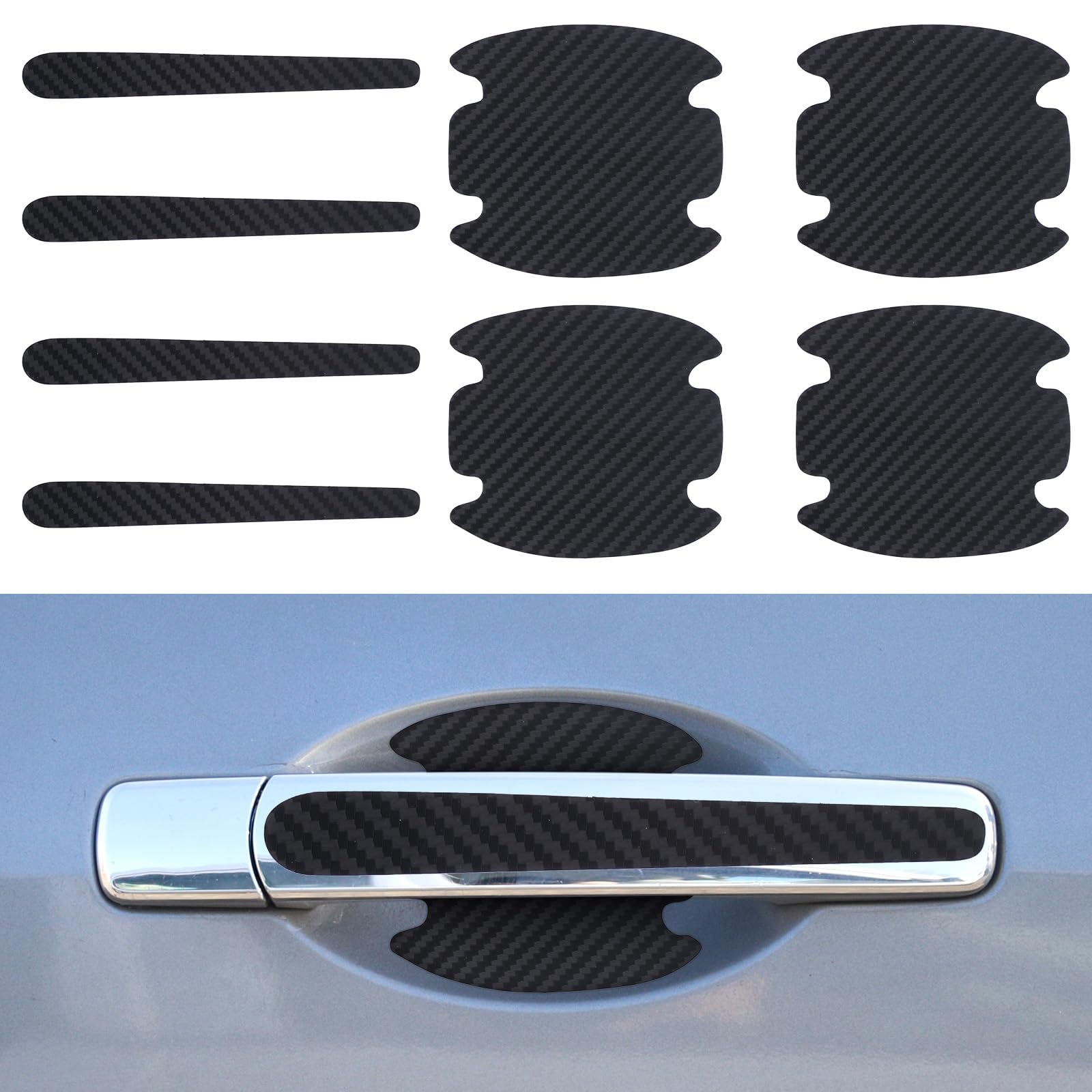 QIZUN 8pcs Car Door Handle Scratch for Alfa Romeo 159 Sportwagon 2006-2011