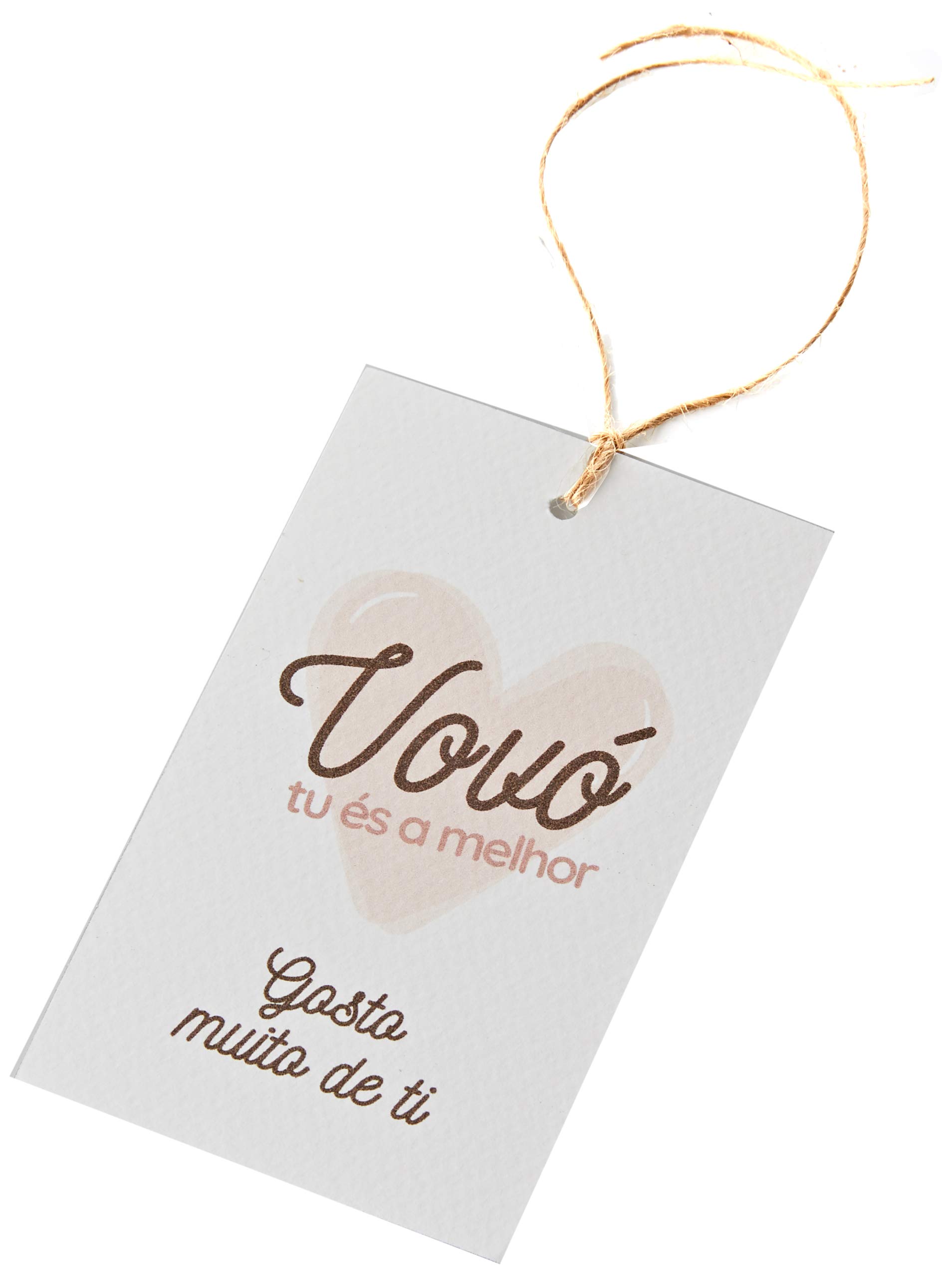 MopecVovó tu és a melhor Jar with Drawstring 6x10cm, Pack of 25, White, One Size