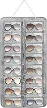 QWORK® Glasses Organiser, Hanging Storage Bag for Glasses, Glasses Storage, 16 Compartments