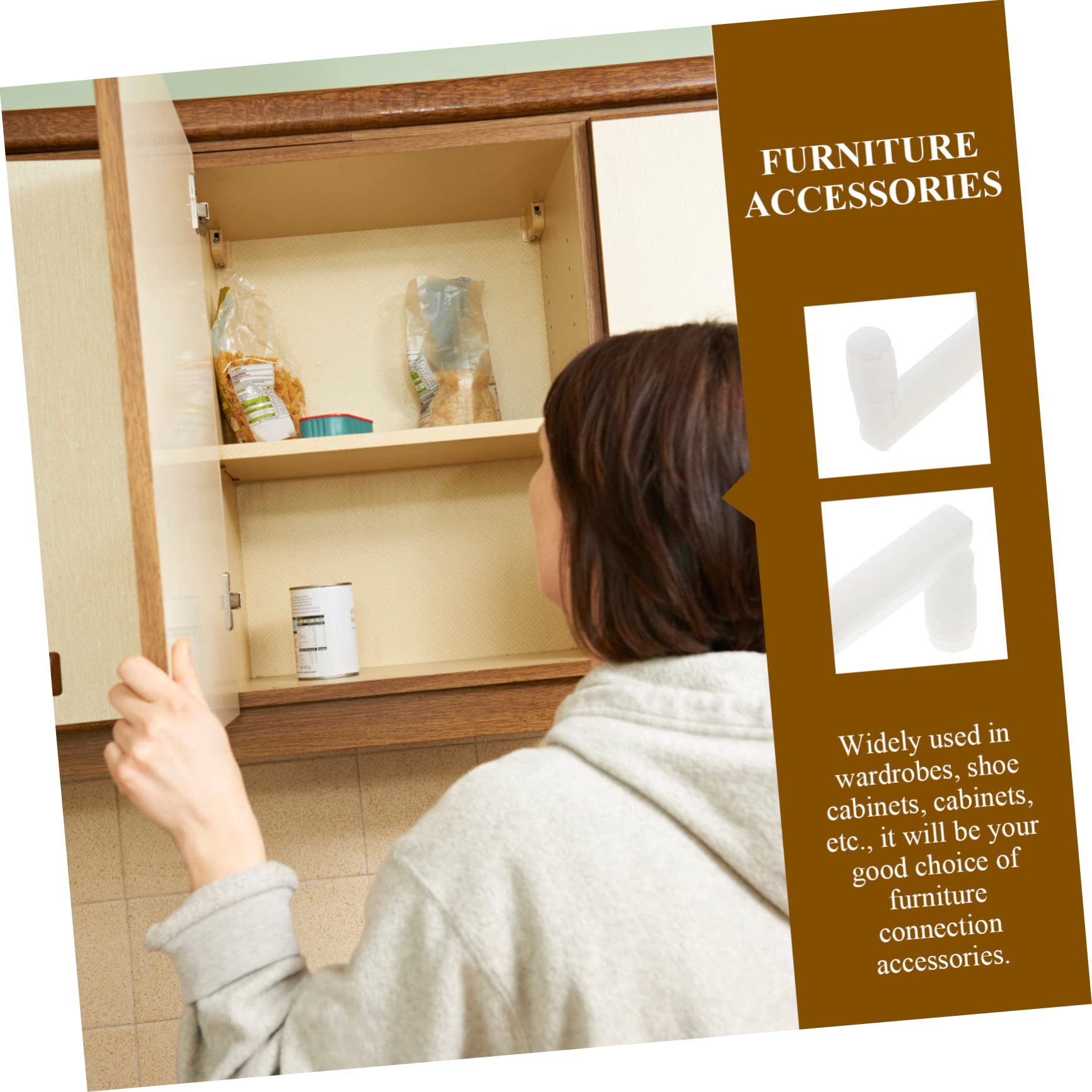 50Pcs U Shape Quick Connector Bracket Lightweight Furniture Assembly Tool for Home Professional Use Strong Bearing Capacity for Reliable Connection