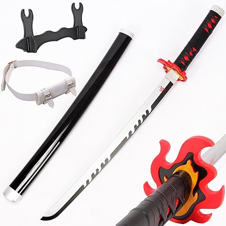 Demon Slayer: Kimetsu no Yaiba Bamboo Katana - Rengoku Kyoujurou's Sword