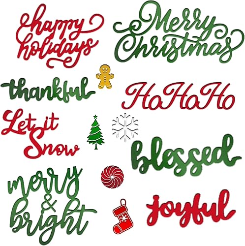 21 piezas de troqueles de Navidad, troqueles de corte, copos de nieve de Navidad, campanas de árbol, muñeco de nieve, pan de jengibre, para álbumes