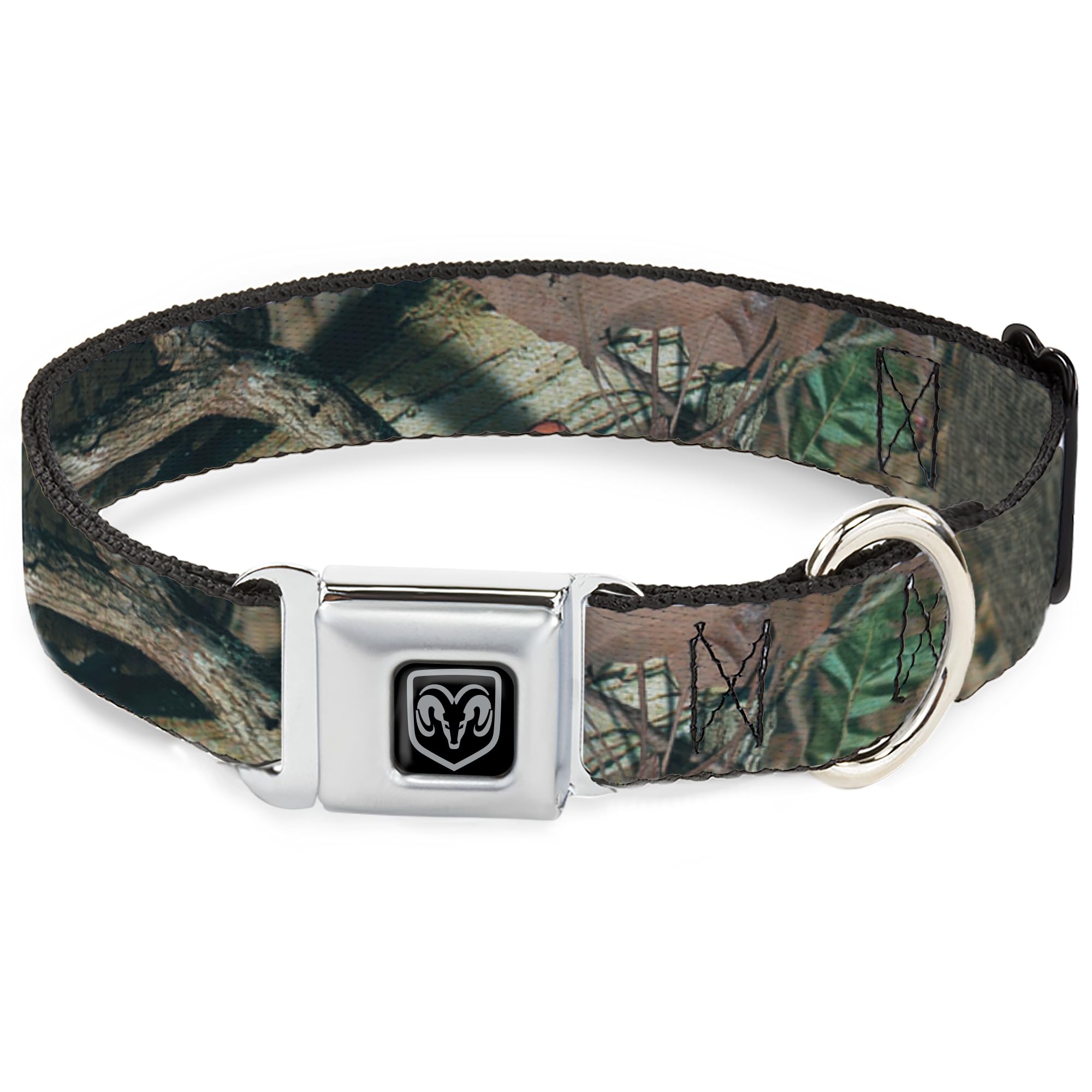 Collier Buckle Down noir et argent ajustable de 9 à 38 cm pour chien
