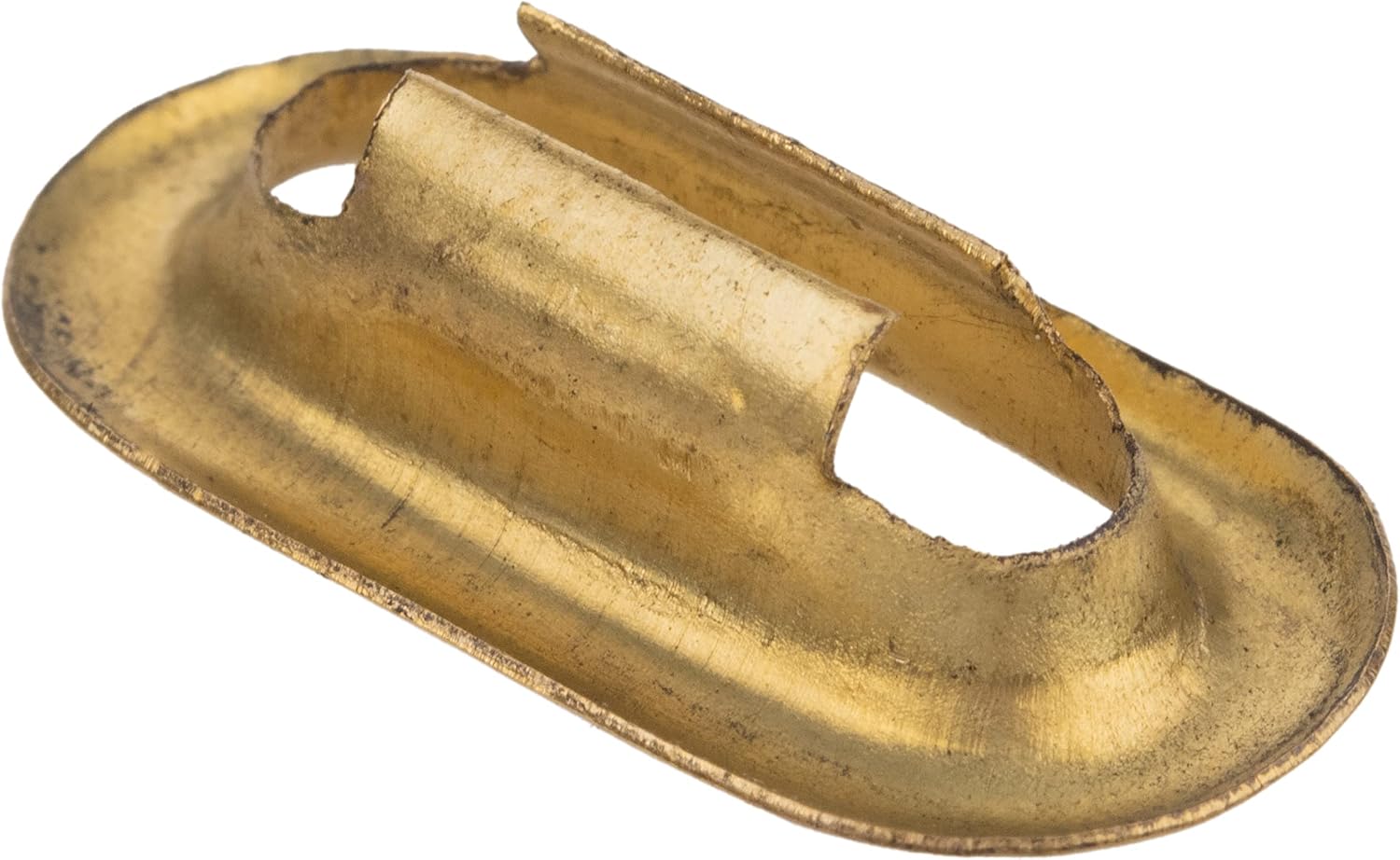 Stamped Brass Decorative Keyhole Insert | Pack of 12 | 1/2" x 7/8" | Keyhole Cover Escutcheon Plate for Cabinet Door, Dresser Drawers, Desk | Antique, Modern Furniture Hardware | KC28-B
