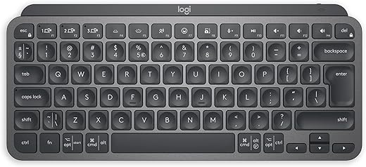 Logitech Mx Keys Mini Minimalist Wireless Illuminated Keyboard, Compact, Bluetooth, Backlit, USB-C, Compatible with Apple Macos, iOS, Windows,…