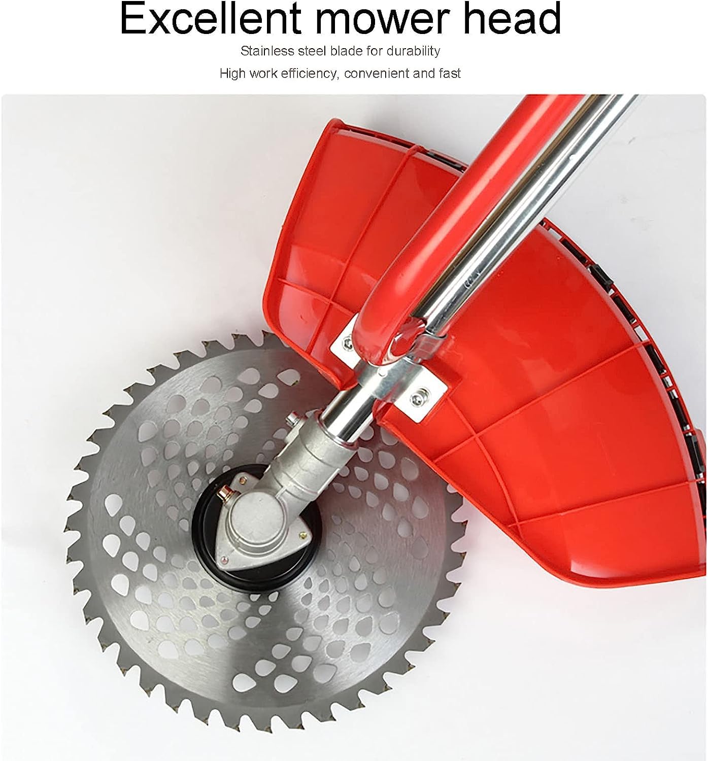 Tondeuse à gazon à essence à conducteur marchant, petit désherbage multifonction 42,7 cc scarificateur à conducteur marchant ménager avec moteur 2 temps tondeuse à gazon à essence