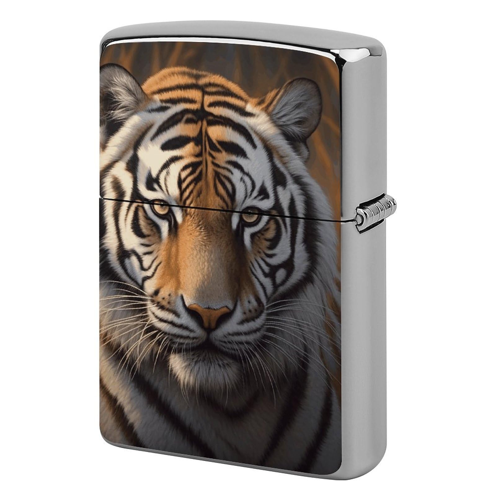 Tiger Lighter Cover for Men, Personalized Lighter Case for Birthday Gift, Flip-Top Lighters Protective Cover, Portable Lighters Shell for Outdoor, Travel