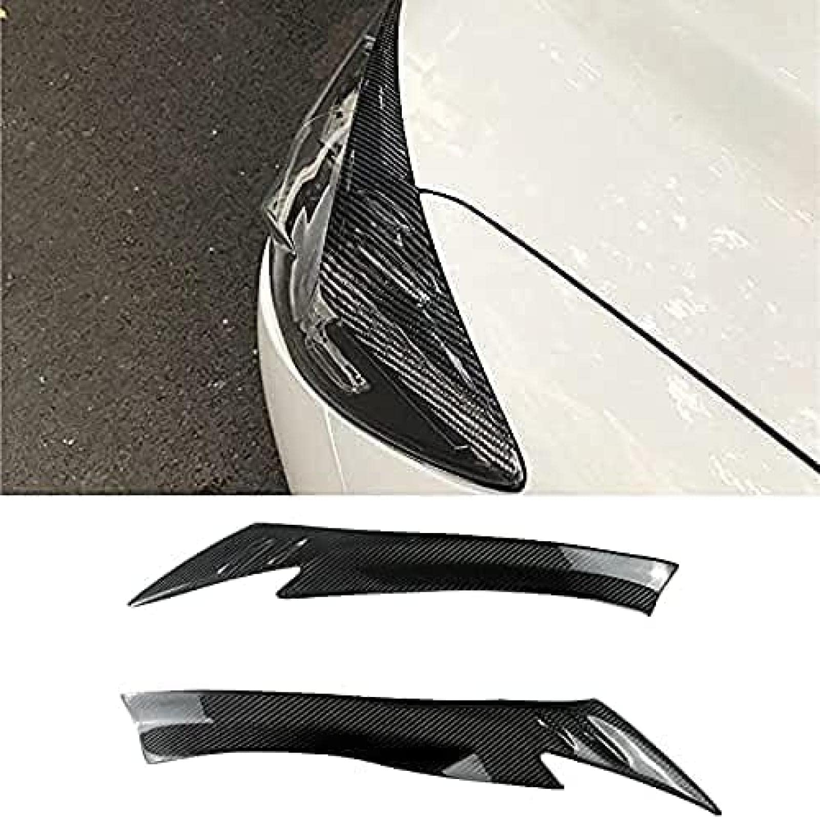 Für Mazda CX-5 CX5 2013-2016 Kohlefaser Frontscheinwerfer Augenbraue Lampe Augenlid Abdeckung Aufkleber Trim