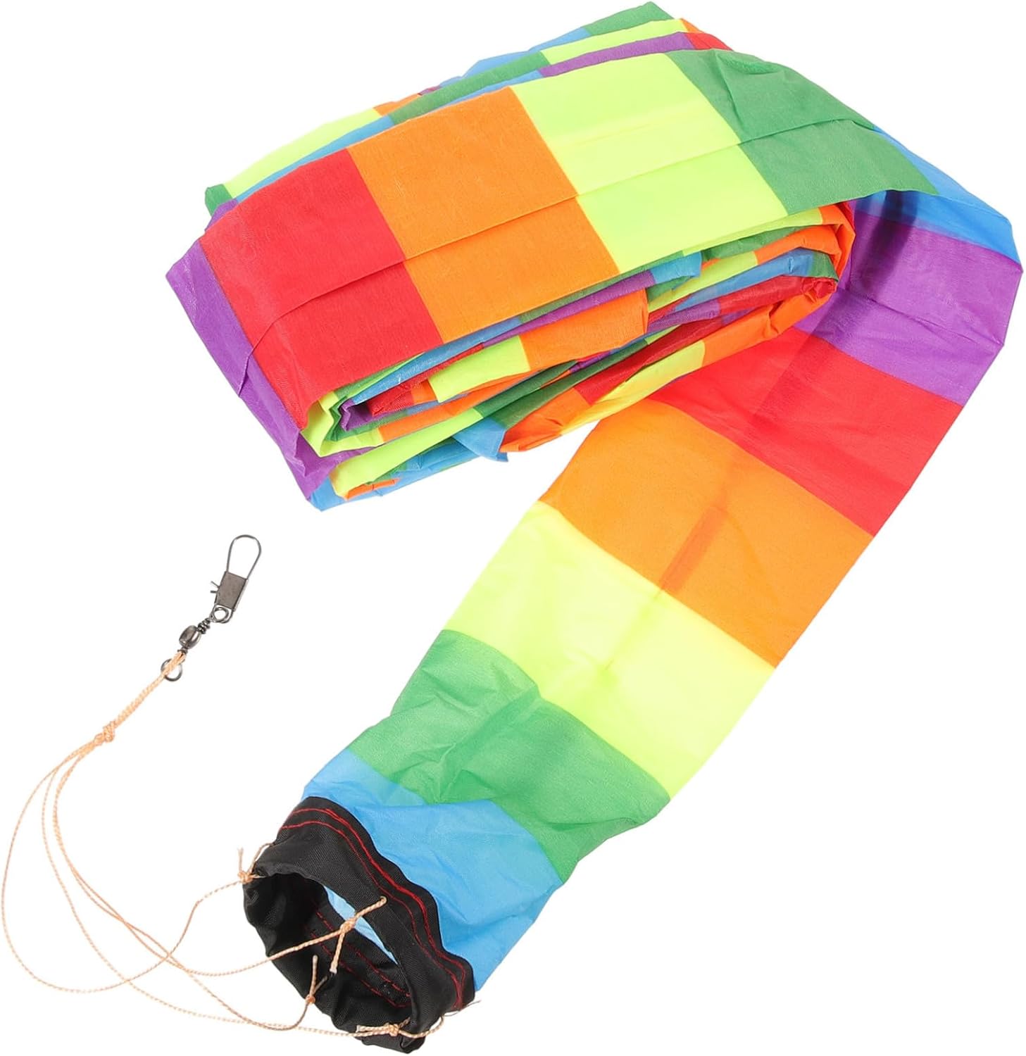 GALPADA 4pcs Colorful Rainbow Kite Tail Accessory Streamer for Outdoor Kite Decoration Eye-catching Outdoor Fun for Boys and Girls and Adults for Parks and Beaches