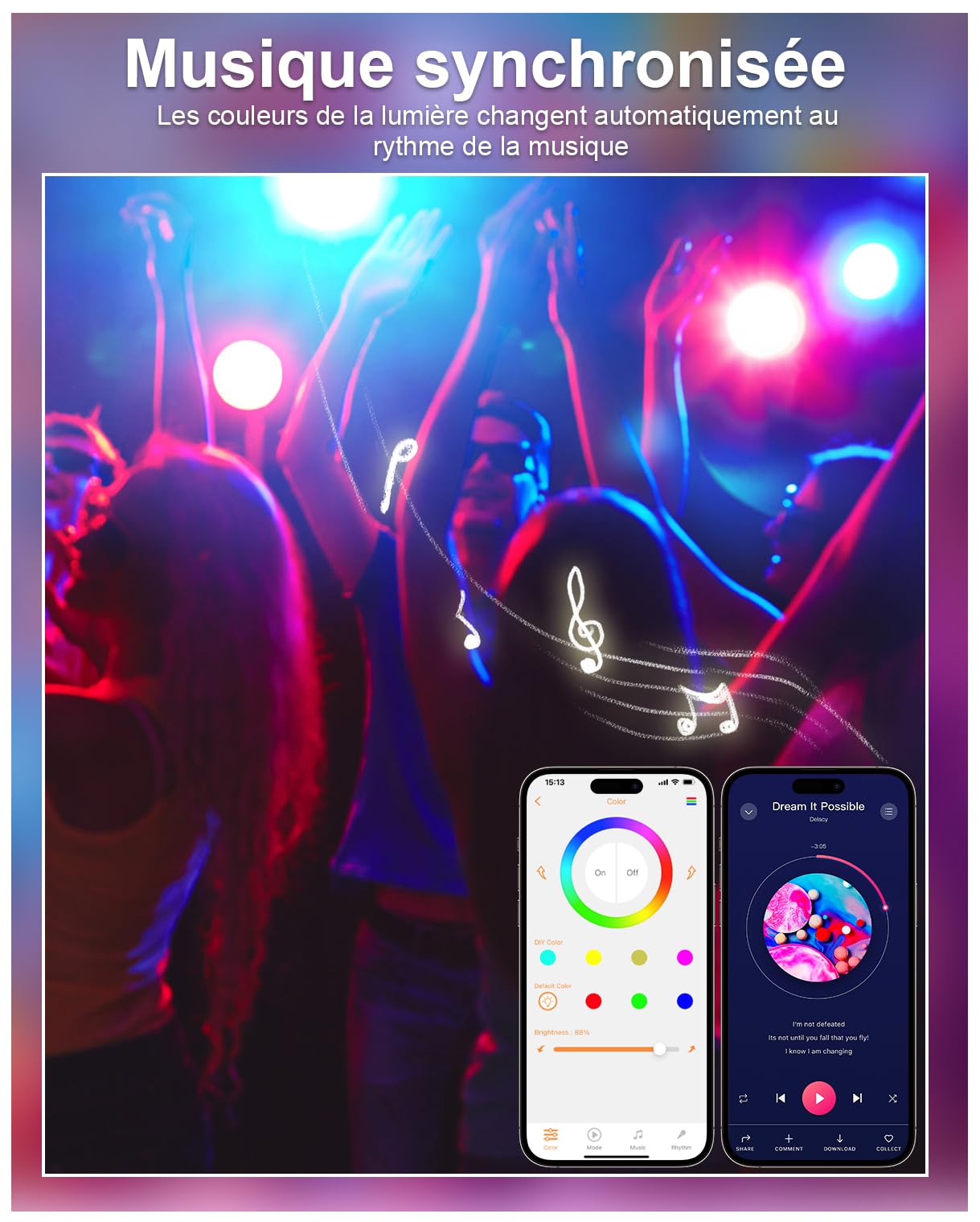 Spot LED Encastrable Dimmable Alexa, 6 x 10W RGB Smart Bluetooth Spot Encastrable LED Multicouleurs Blanc Chaud 2700K 1000LM, Des spot LED Extra Plat Pour de Nombreuses Scènes, Contrôle APP