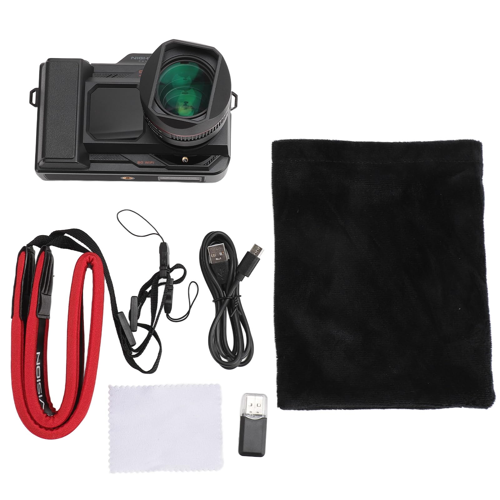 CCYLEZ Fotocamera Digitale 5K, Fotocamera Compatta con Visione Notturna IR e Schermo WiFi da 4 Pollici, Videocamera 4800mAh 50MP Messa a Fuoco Automatica Anti-vibrazione per Fotografia
