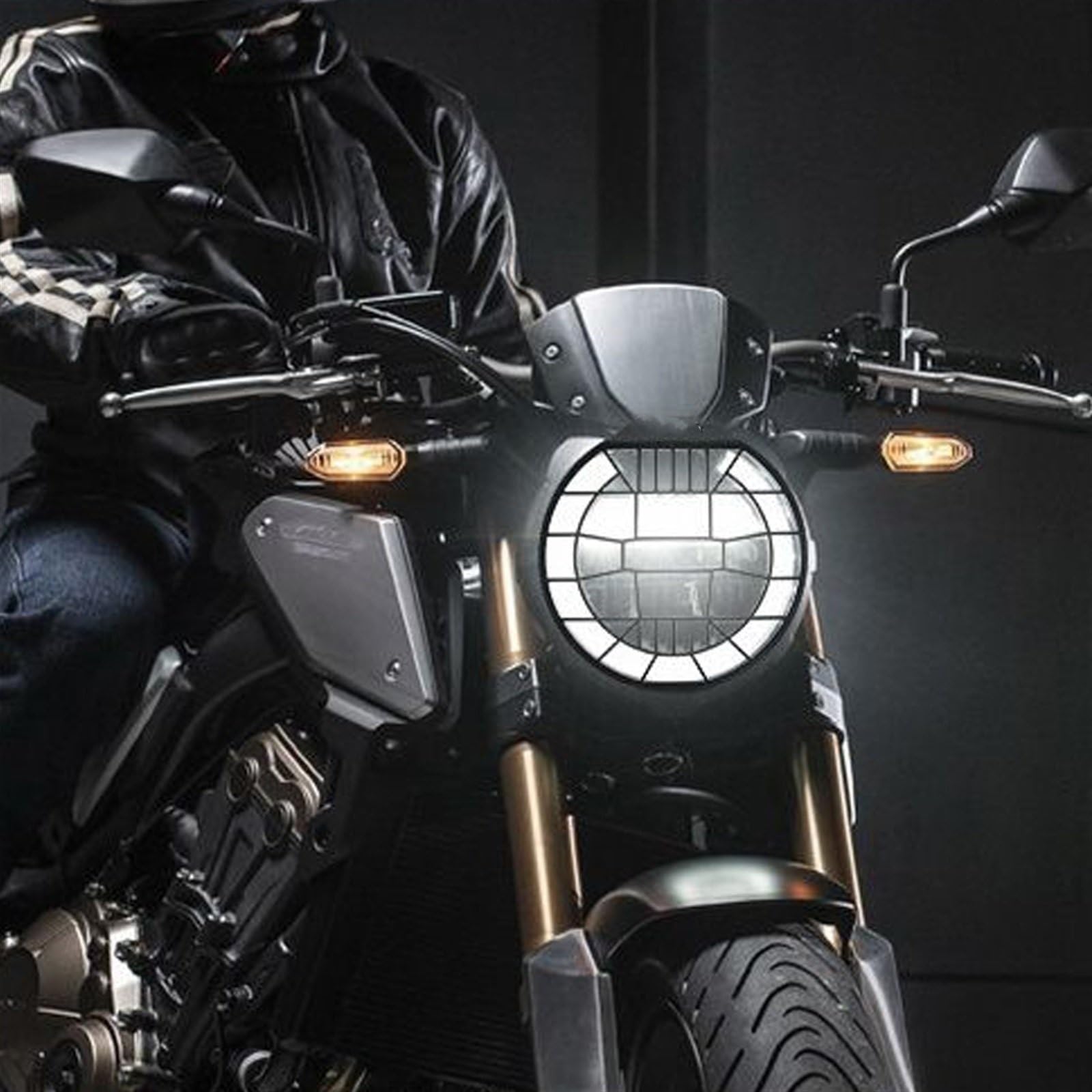 Protezione Faro Moto Per CB650R CB 650 R 2018 2019 2020 2021 2022 2023 Moto Faro Testa Luce Protezione Della Copertura Della Protezione Griglia Di Protezione Protezione Faro Anteriore (Size : B