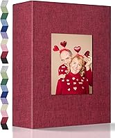 Vista 26 de popotop - Álbum de fotos de 4 x 6 pulgadas con 100 fotos, libros de fotos con 100 bolsillos verticales, cubierta de lino para fotos familiares