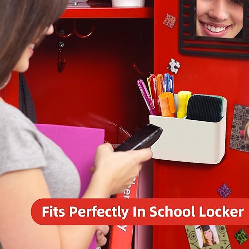 Miniatura 116 de Soporte magnético para bolígrafo, paquete de 2 soportes magnéticos de borrado en seco con compartimentos generosos, marcador de almacenamiento Verde