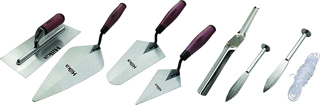 Hilka 66416006 6 PCE Soft Grip Trowel Set, Blue