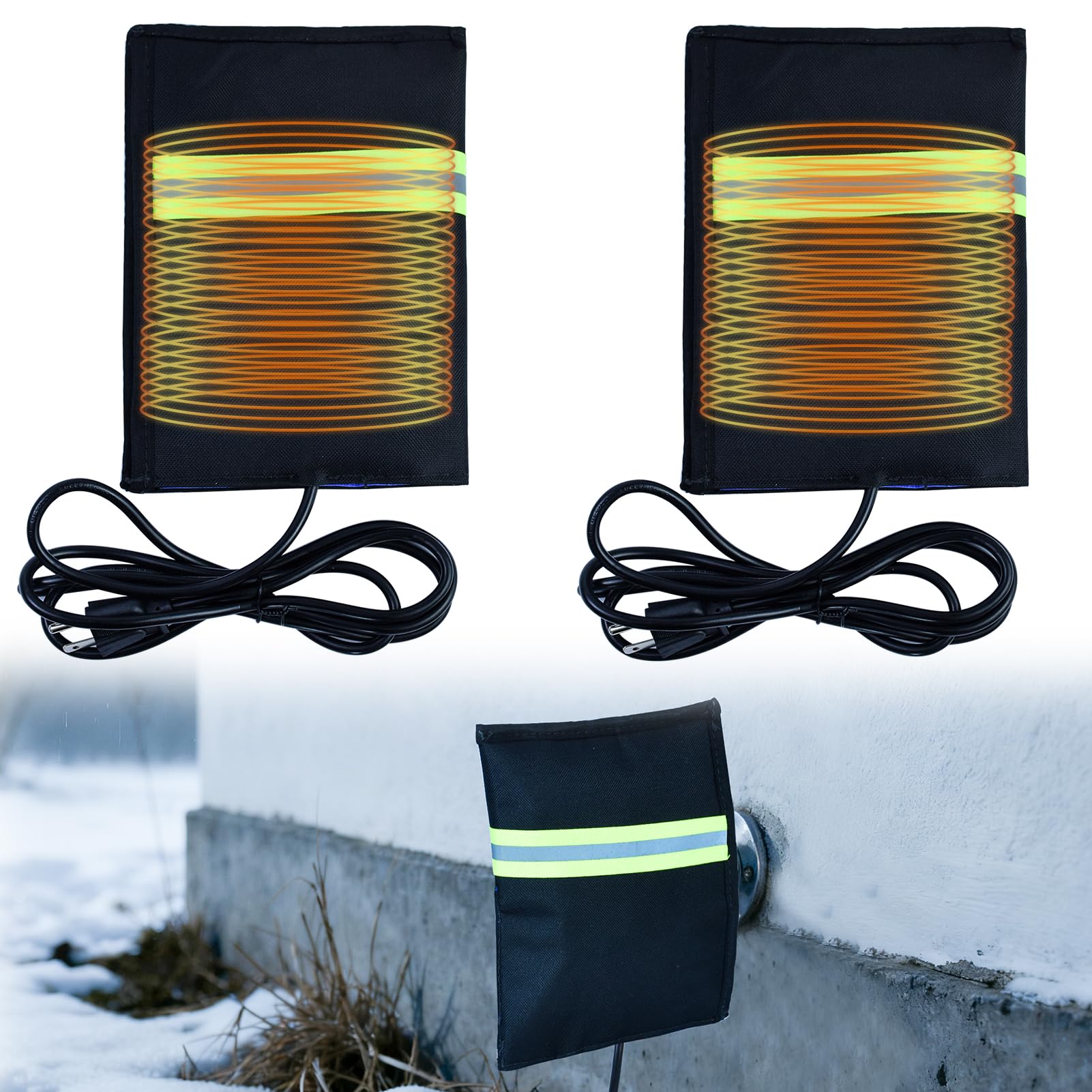 Chaussettes de robinet d'eau chauffantes antigel Lot de 2 à économie d'énergie