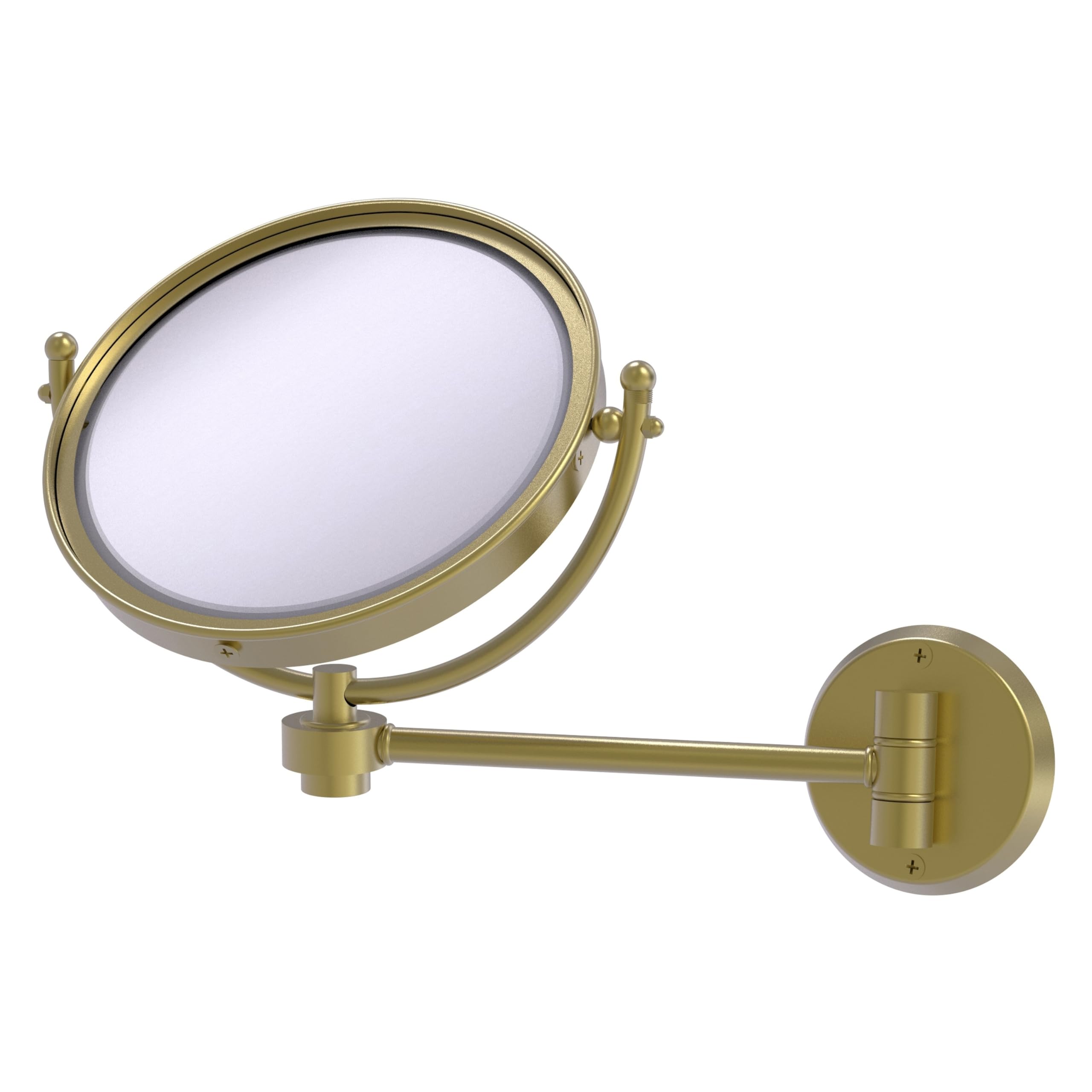Allied Brass WM-5/2X-GLT Glokzin - Espejo de Maquillaje montado en la Pared de 8 Pulgadas con Aumento 2X, Color Verde Azulado