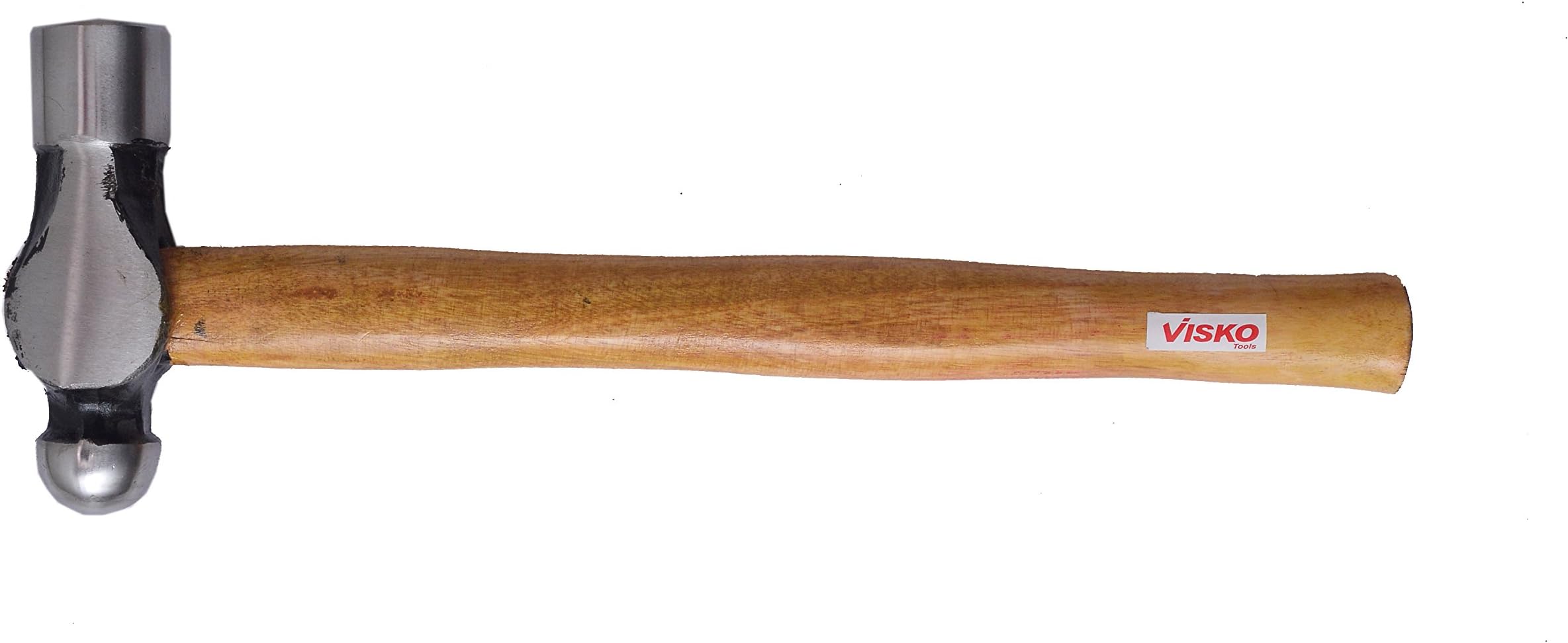 VISKO 711 100 Gms. Ball Pein Hammer | Wooden Handle | Heat Treatment Drop-Forged Hammerhead for Pulling nails | Demolition work | Splitting Wood | Multicolor |