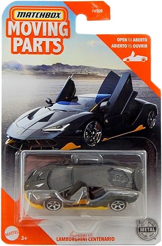 Piezas móviles DieCast Matchbox Lamborghinis Centenario (gris)