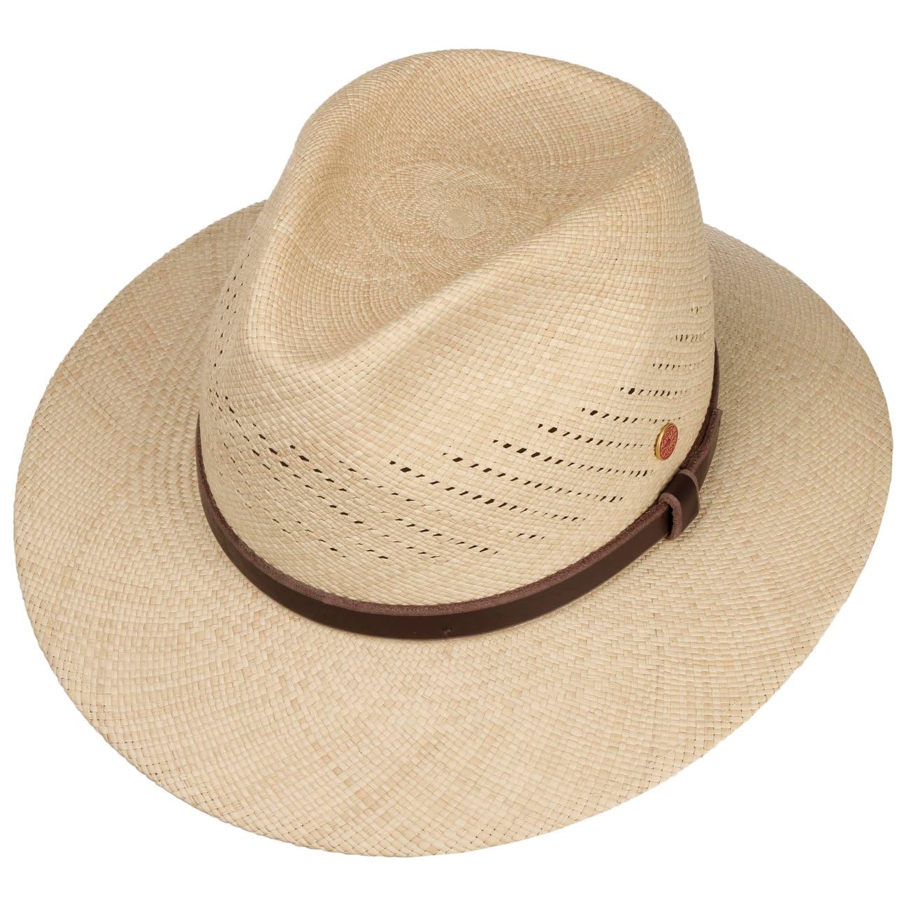 Mayser Piero Sombrero Panama Traveller Hecho en UE Hombre Primavera Verano
