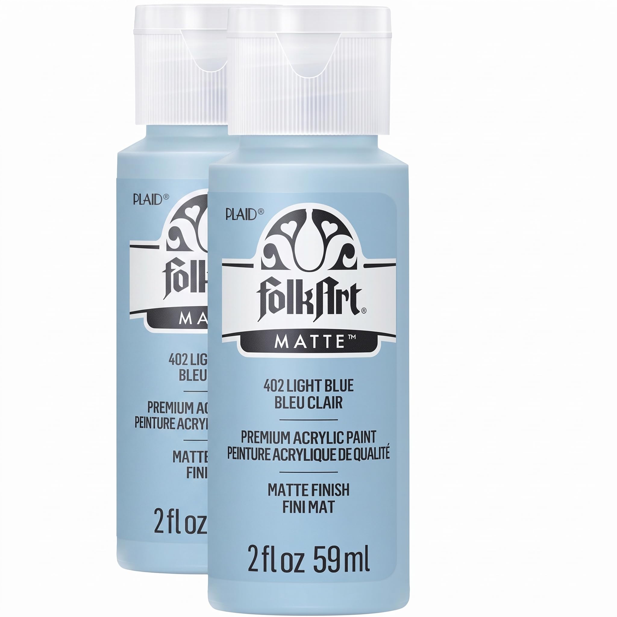 FolkArt Acrylic Paint (2 Ounce), 402 Light Blue (Pack of 2)