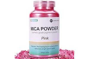 Pink Mica Powder for Lip Gloss, Epoxy Resin, and More