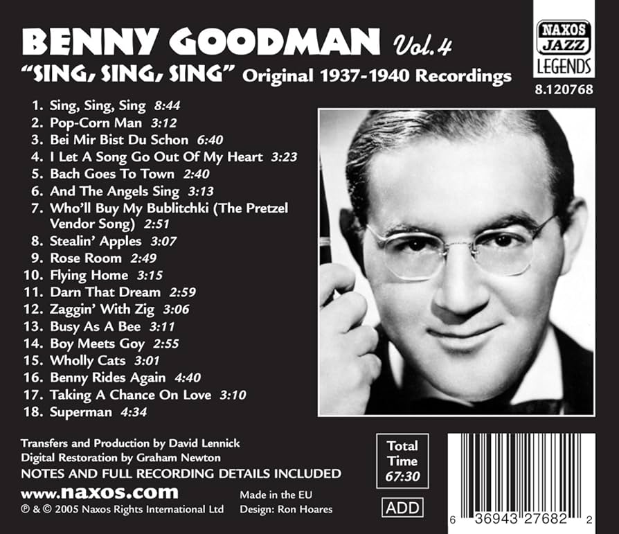 Sing, Sing, Sing: GOODMAN,BENNY: Amazon.ca: Music