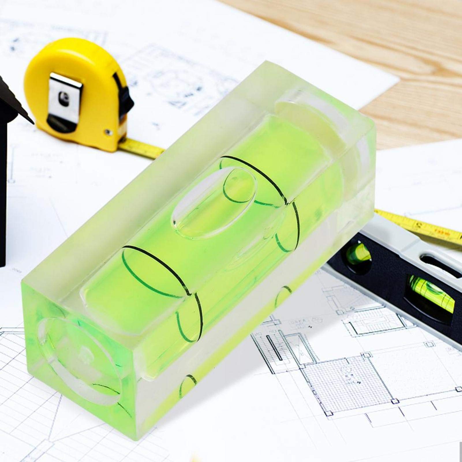 Niveau à Bulle De Précision 80 Mm – Disque Métallique Haute Précision 5 Mm/m Pour Grue & Travaux