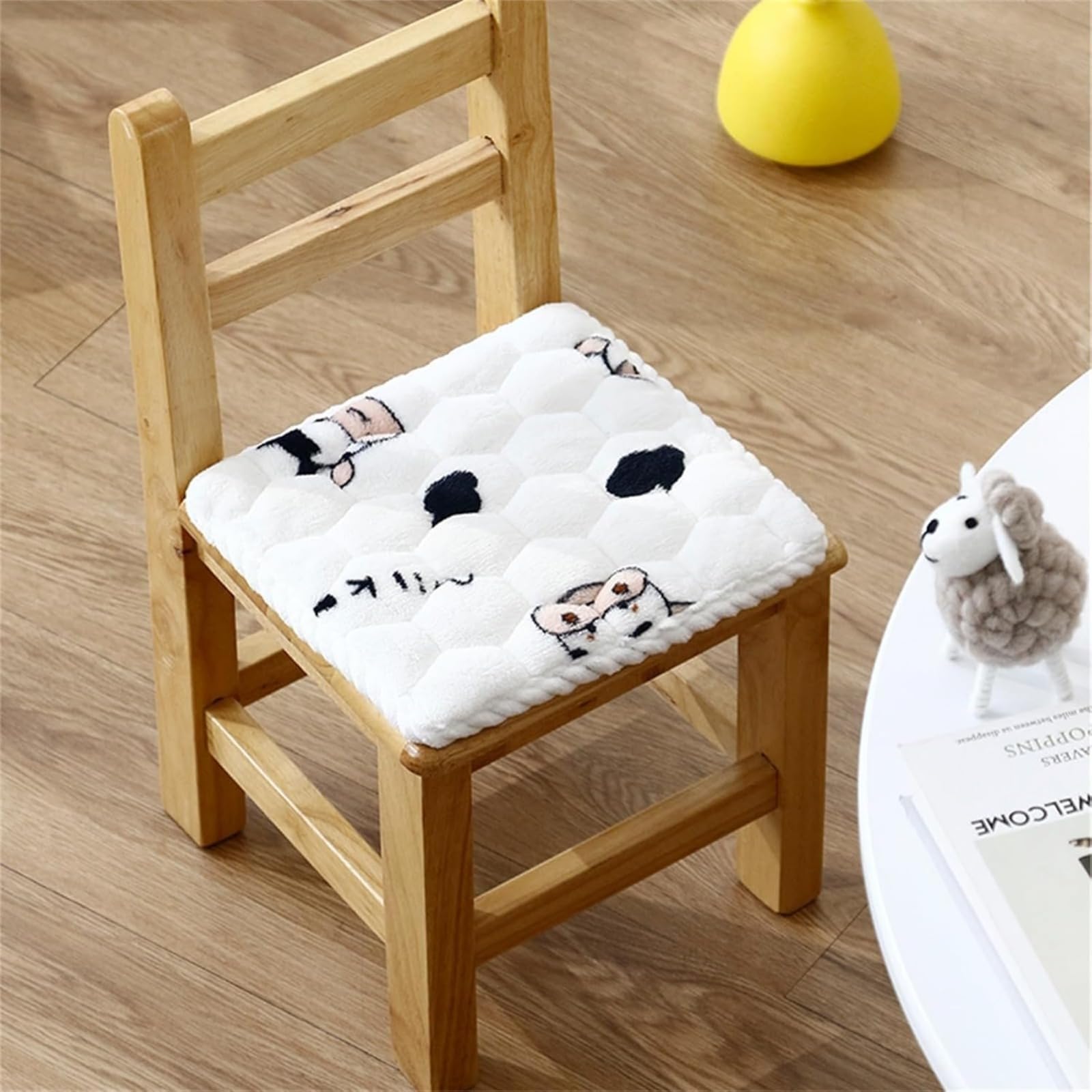 Morkite Round Chair Cushion, Seat Cushion, Children's Seat Cushion, Soft Comfortable Non-Slip Chair Cushion with Ties, for Outdoor & Indoor Garden Chair