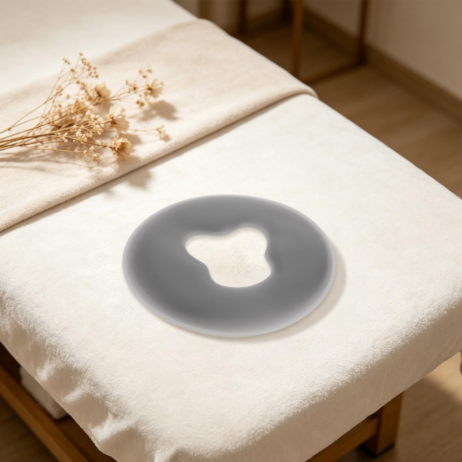POPETPOP Almohada de Masaje Facial de Silicona para Camilla con Soporte